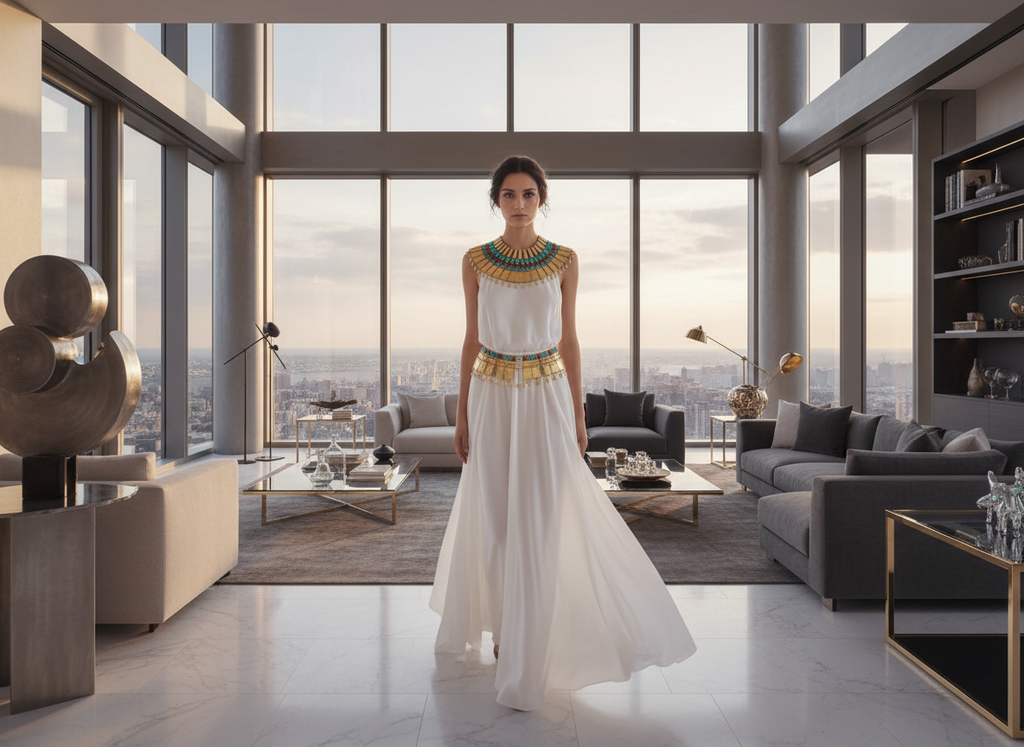 Egyptian cleopatra necklace collar haloween costume